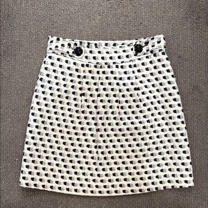 Tibi New York Chic Black and White Skirt